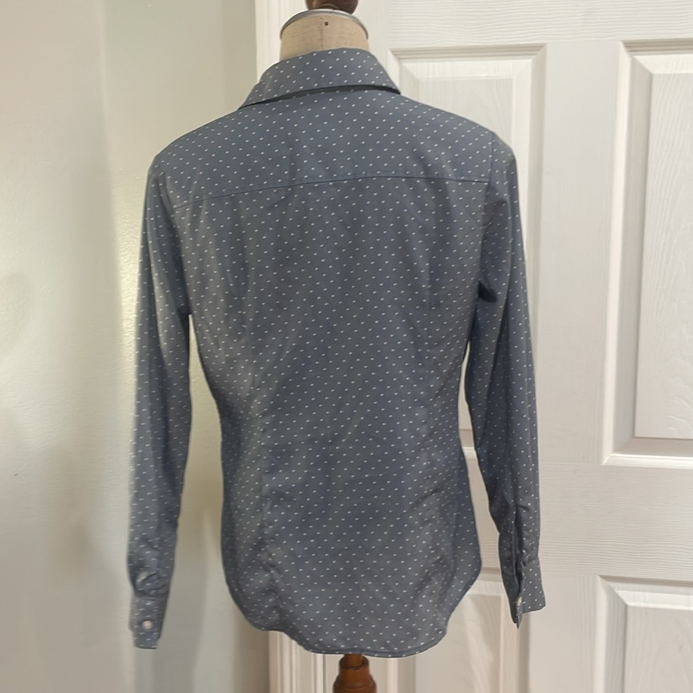 Pendleton Button-Down Shirt Blouse Polkadots Long… - image 4